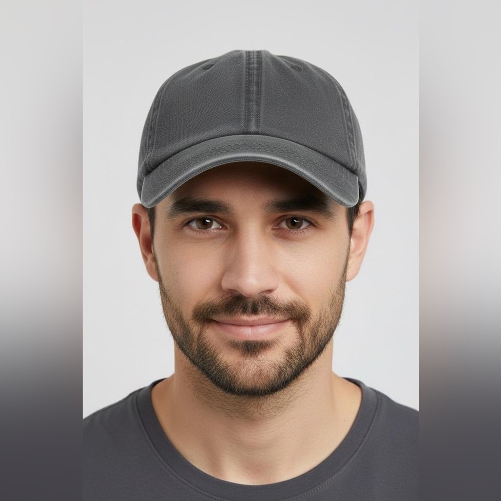 Dark Gray Relaxed Fit Cap